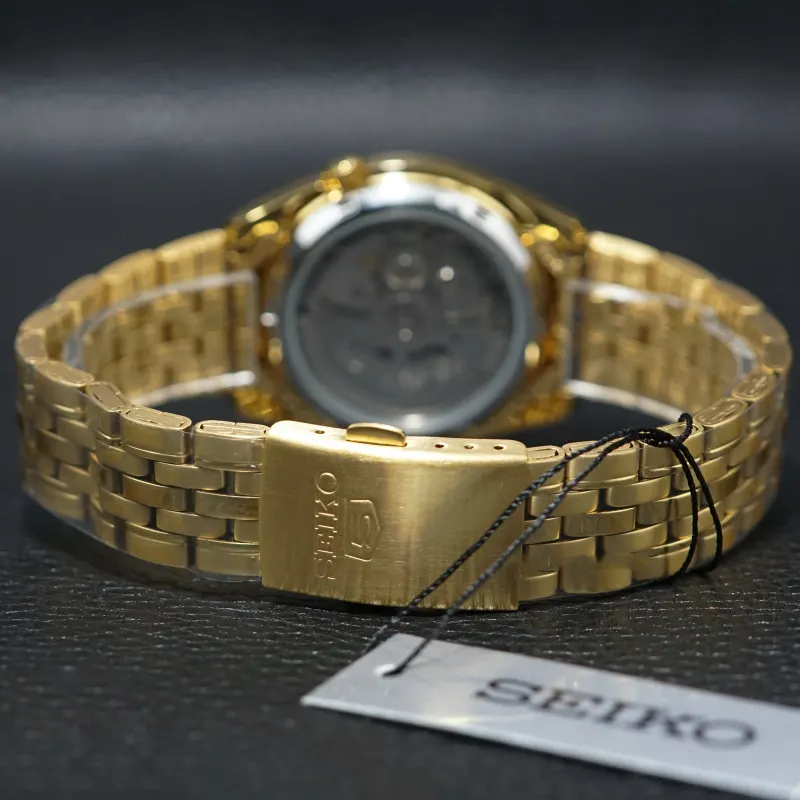 Seiko 5 Men's  Automatic Gold Dial Watch | SNK366K1